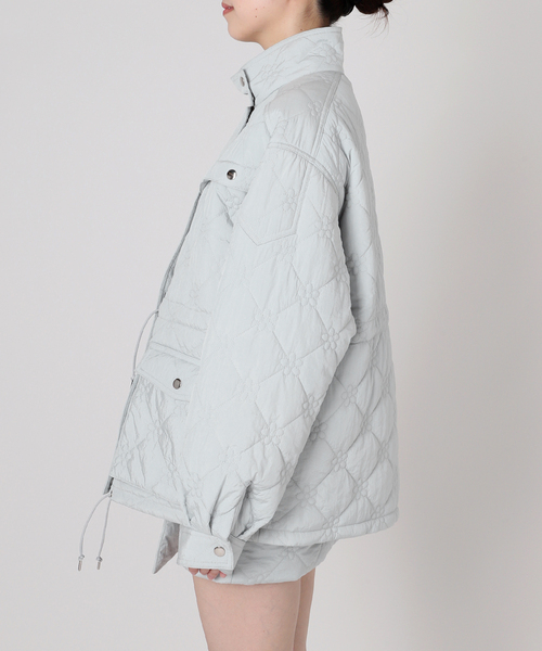 Charles Chaton(シャルルシャトン)の「flower quilting jacket(その他アウター・レディース・サックスブルー/ブラック・FREE)」の18枚目の写真