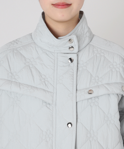 Charles Chaton(シャルルシャトン)の「flower quilting jacket(その他アウター・レディース・サックスブルー/ブラック・FREE)」の20枚目の写真