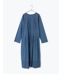 TSUHARU by Samansa Mos2 | 刺繍切替ワンピース(ワンピース)