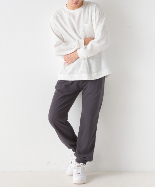 OMNES（オムネス）の「メンズふわ軽静電気防止マイクロフリースパンツ（その他パンツ・メンズ・ブラック/グリーン/キャメル/チャコールグレー・MEDIUM/LARGE）」の9枚目の写真