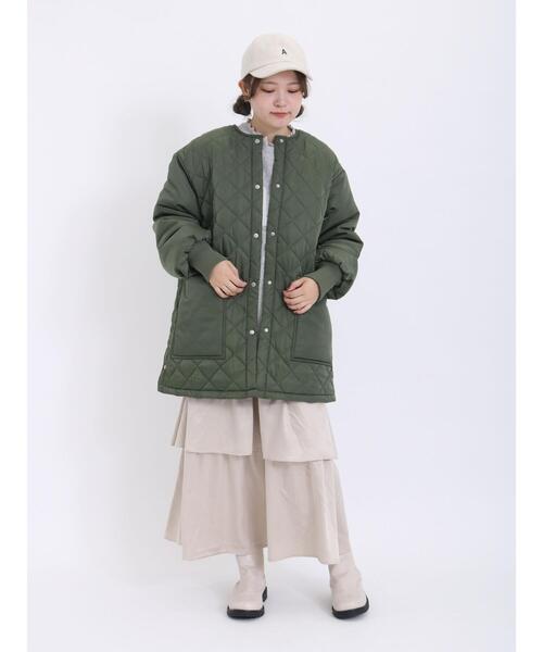 Samansa Mos2（サマンサ モスモス）の「ベロアライクティアードスカート（スカート・レディース・キナリ/キャメル/チャコールグレー/ベージュ・F）」の12枚目の写真