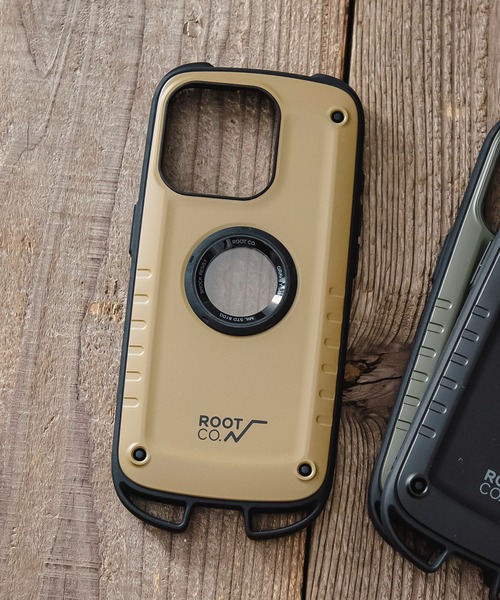 ROOT CO.（ルート）の「[iPhone15Pro専用]ROOT CO. グラビティ ショック レジスト ケース ラギッド（スマホケース/カバー・メンズ・ブラック/カーキ/タン・F）」の3枚目の写真