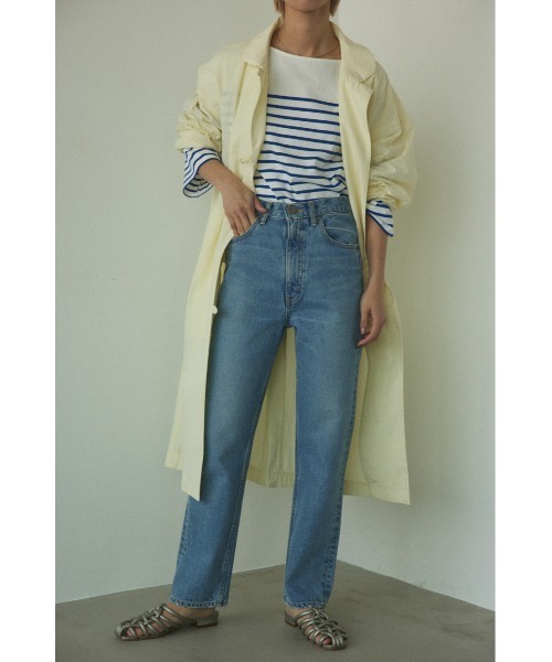 BLACK BY MOUSSY（ブラックバイマウジー）の「DRIP light blue denim（ドリップライトブルーデニム）（デニムパンツ・レディース・ライトブルー・23inch/25inch/26inch/24inch）」の3枚目の写真