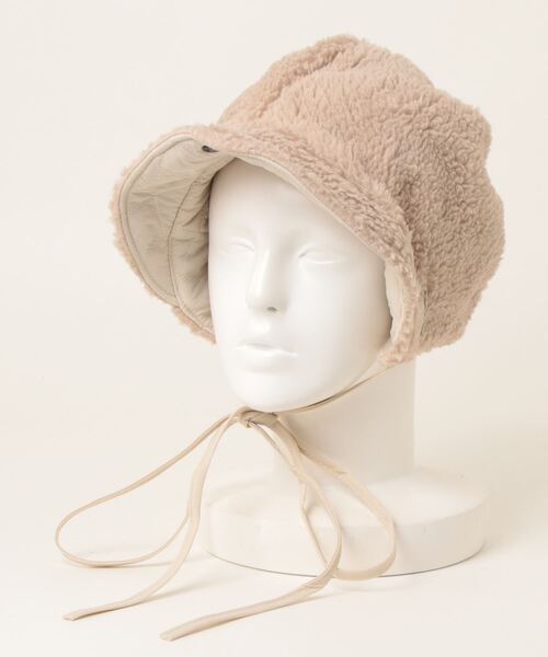 aimoha（アイモハ）の「2wayリバーシブル帽子バッグ（ハット・レディース・ベージュ/ブラック/オフホワイト/グリーン・FREE）」の6枚目の写真