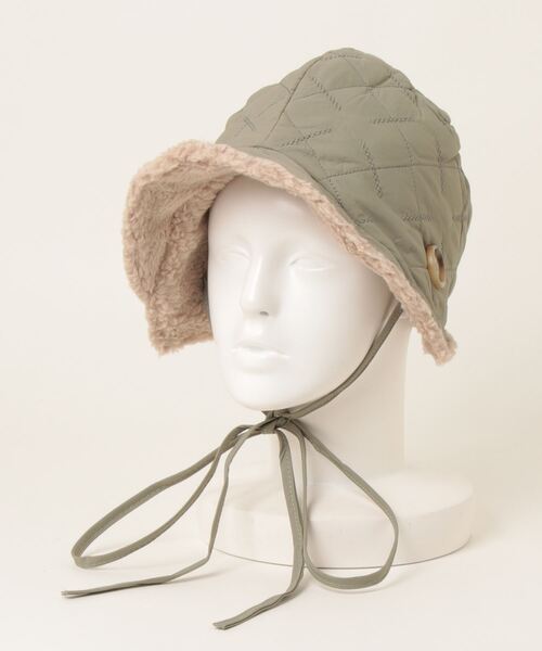 aimoha（アイモハ）の「2wayリバーシブル帽子バッグ（ハット・レディース・ベージュ/ブラック/オフホワイト/グリーン・FREE）」の18枚目の写真