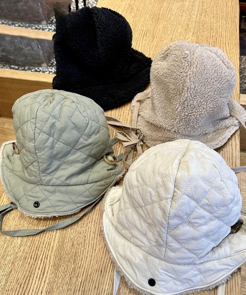 aimoha（アイモハ）の「2wayリバーシブル帽子バッグ（ハット・レディース・ベージュ/ブラック/オフホワイト/グリーン・FREE）」の8枚目の写真