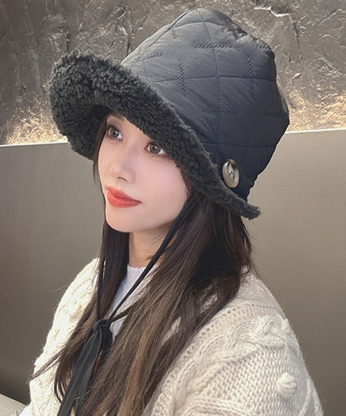 aimoha（アイモハ）の「2wayリバーシブル帽子バッグ（ハット・レディース・ベージュ/ブラック/オフホワイト/グリーン・FREE）」の9枚目の写真