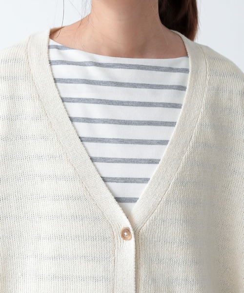 and it_（アンドイット）の「ウールミックスニットワイドカーディガン（カーディガン/ボレロ・レディース・アイボリー/ブラック/ダークグリーン・M-L）」の13枚目の写真