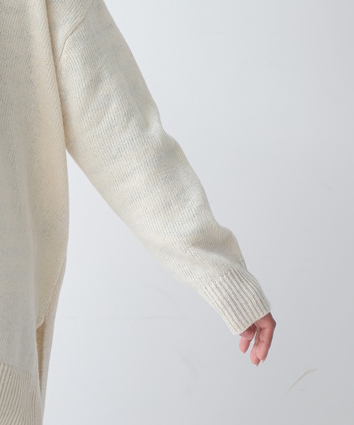 and it_（アンドイット）の「ウールミックスニットワイドカーディガン（カーディガン/ボレロ・レディース・アイボリー/ブラック/ダークグリーン・M-L）」の15枚目の写真