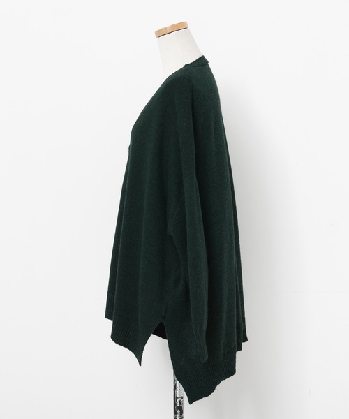 and it_（アンドイット）の「ウールミックスニットワイドカーディガン（カーディガン/ボレロ・レディース・アイボリー/ブラック/ダークグリーン・M-L）」の21枚目の写真