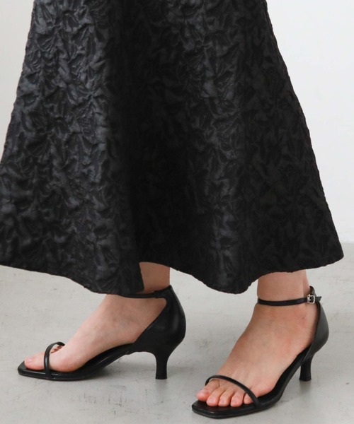 archives（アルシーヴ）の「スクエアサンダル（サンダル・レディース・シルバーグレー/ブラック/アイボリー・MEDIUM/LARGE）」の8枚目の写真