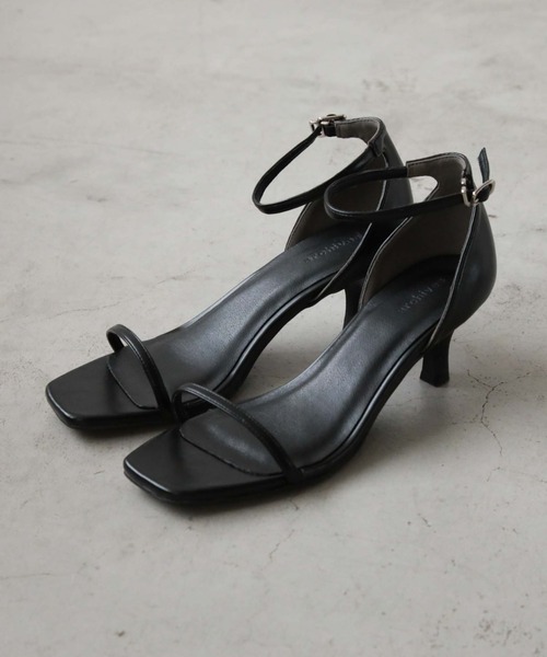 archives（アルシーヴ）の「スクエアサンダル（サンダル・レディース・シルバーグレー/ブラック/アイボリー・MEDIUM/LARGE）」の14枚目の写真