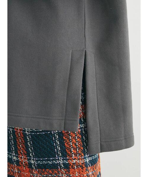 Green　Parks（グリーンパークス）の「Brushed　タートル裏起毛チュニック（チュニック・レディース・サックスブルー/ホワイト系その他2/ピンク/グレー/グレイッシュベージュ・FREE）」の21枚目の写真