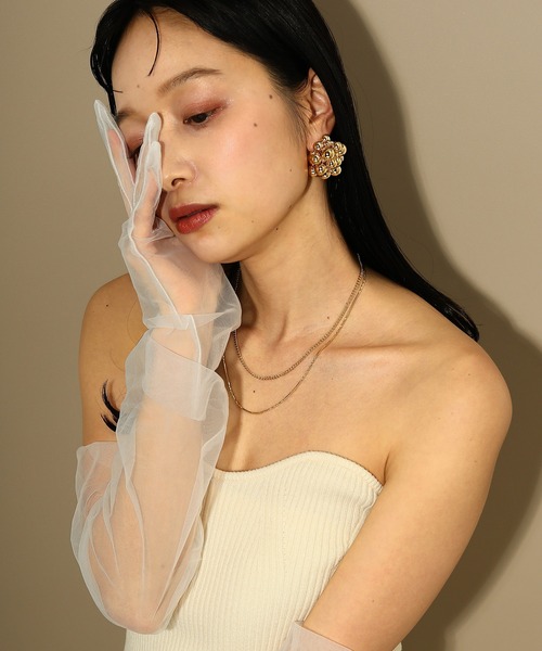 voov（ブーブ）の「2連 ワイド チェーン ネックレス（ネックレス・レディース・シルバー/ゴールド・フリー）」の7枚目の写真