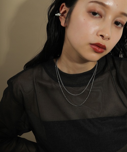 voov（ブーブ）の「2連 ワイド チェーン ネックレス（ネックレス・レディース・シルバー/ゴールド・フリー）」の12枚目の写真