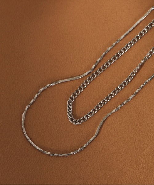 voov（ブーブ）の「2連 ワイド チェーン ネックレス（ネックレス・レディース・シルバー/ゴールド・フリー）」の14枚目の写真