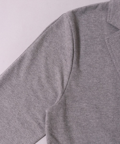 BAYBLO（ベイブロ）の「(DV)【ストレッチ】ブラッシュド スウェット テーラードジャケット（テーラードジャケット・メンズ・ブラック/オリーブ/チャコールグレー/杢グレー・MEDIUM/LARGE）」の15枚目の写真