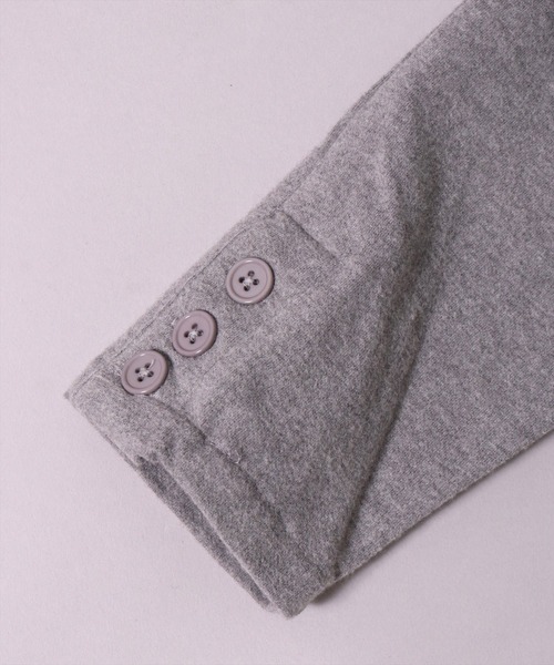 BAYBLO（ベイブロ）の「(DV)【ストレッチ】ブラッシュド スウェット テーラードジャケット（テーラードジャケット・メンズ・ブラック/オリーブ/チャコールグレー/杢グレー・MEDIUM/LARGE）」の18枚目の写真