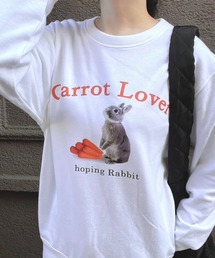 cuorequal（クオレコール）の「ウサギ オーバーサイズスウェット トレーナー（スウェット）」