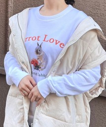 cuorequal（クオレコール）の「ウサギ オーバーサイズスウェット トレーナー（スウェット）」