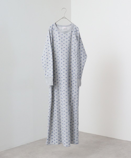 JEMORGAN（ジェーイーモーガン）の「JEMORGAN ワッフル花柄マキシ丈ワンピース（ワンピース・レディース・ホワイト/杢グレー・F）」の15枚目の写真