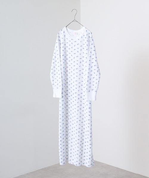 JEMORGAN（ジェーイーモーガン）の「JEMORGAN ワッフル花柄マキシ丈ワンピース（ワンピース・レディース・ホワイト/杢グレー・F）」の14枚目の写真