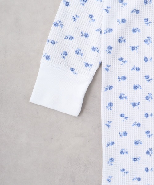 JEMORGAN（ジェーイーモーガン）の「JEMORGAN ワッフル花柄マキシ丈ワンピース（ワンピース・レディース・ホワイト/杢グレー・F）」の18枚目の写真