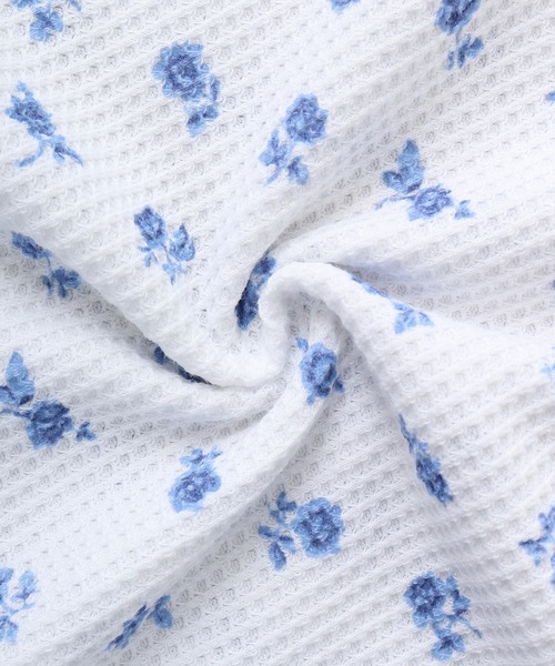 JEMORGAN（ジェーイーモーガン）の「JEMORGAN ワッフル花柄マキシ丈ワンピース（ワンピース・レディース・ホワイト/杢グレー・F）」の19枚目の写真