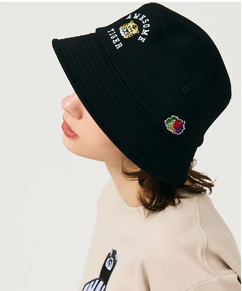 Design Tshirts Store graniph（デザイン　ティーシャツ　ストア　グラニフ）の「FRUIT OF THE LOOM× graniph AWESOME TIGER SWEAT BUCKET HA（ハット・メンズ・ブラック・FREE）」の10枚目の写真