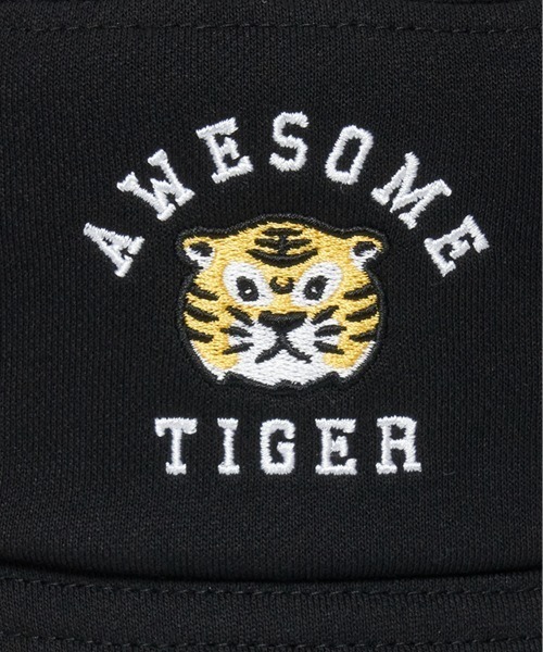 Design Tshirts Store graniph（デザイン　ティーシャツ　ストア　グラニフ）の「FRUIT OF THE LOOM× graniph AWESOME TIGER SWEAT BUCKET HA（ハット・メンズ・ブラック・FREE）」の2枚目の写真