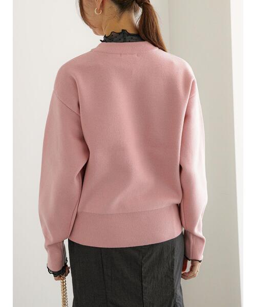 Te chichi(テチチ)の「ミラノリブクルーネックニット(ニット/セーター・レディース・グレー/ピンク/オフホワイト/ブルー/ミント・F)」の17枚目の写真