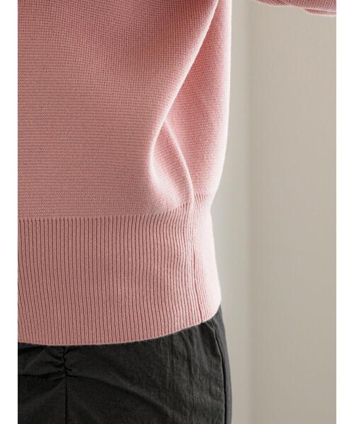 Te chichi(テチチ)の「ミラノリブクルーネックニット(ニット/セーター・レディース・グレー/ピンク/オフホワイト/ブルー/ミント・F)」の19枚目の写真