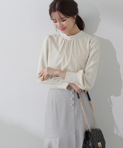 PROPORTION BODY DRESSING（プロポーションボディドレッシング）の「スプリング２ｗａｙボウタイブラウス / 1214110108（シャツ/ブラウス・レディース・ライトグリーン/ホワイト系その他/グレー・SMALL/MEDIUM）」の15枚目の写真