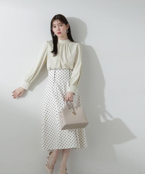 PROPORTION BODY DRESSING（プロポーションボディドレッシング）の「スプリング２ｗａｙボウタイブラウス / 1214110108（シャツ/ブラウス・レディース・ライトグリーン/ホワイト系その他/グレー・SMALL/MEDIUM）」の20枚目の写真