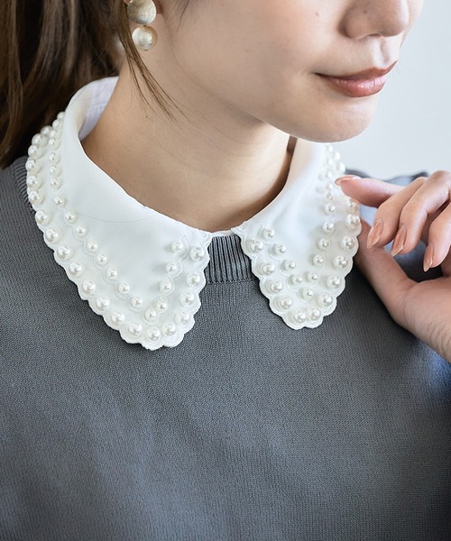 重ね襟 白 刺繍 パール装飾 7798617001.jpg?v=1733357689