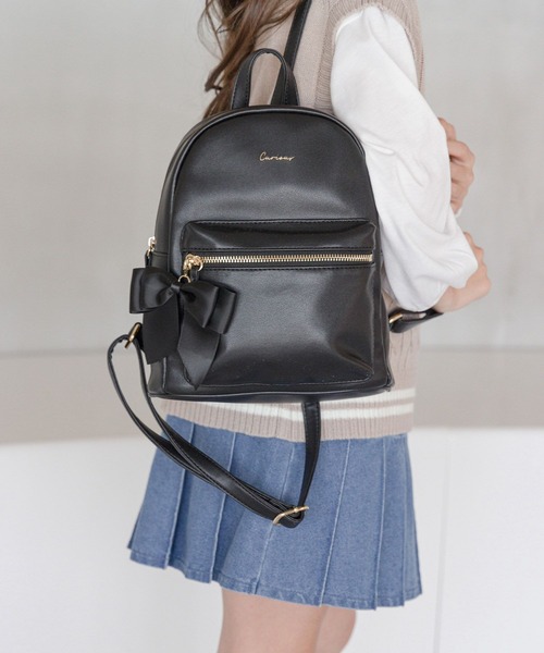 GLOBAL WORK（グローバルワーク）の「リボン付きPUミニリュック/995353