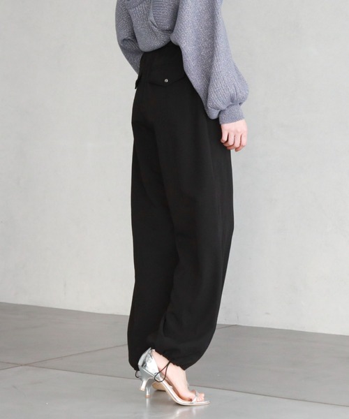 archives（アルシーヴ）の「フロントZIPパラシュートパンツ（その他パンツ・レディース・ブラック/アイボリー/グレー・MEDIUM）」の13枚目の写真