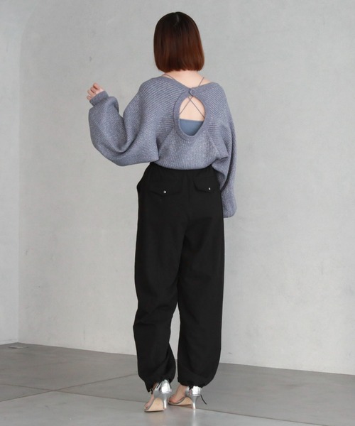 archives（アルシーヴ）の「フロントZIPパラシュートパンツ（その他パンツ・レディース・ブラック/アイボリー/グレー・MEDIUM）」の16枚目の写真