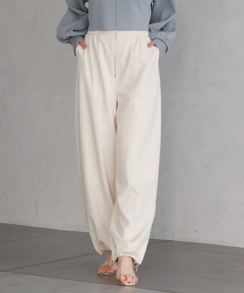 archives（アルシーヴ）の「フロントZIPパラシュートパンツ（その他パンツ・レディース・ブラック/アイボリー/グレー・MEDIUM）」の4枚目の写真