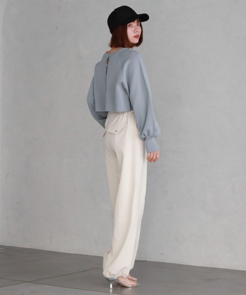 archives（アルシーヴ）の「フロントZIPパラシュートパンツ（その他パンツ・レディース・ブラック/アイボリー/グレー・MEDIUM）」の8枚目の写真