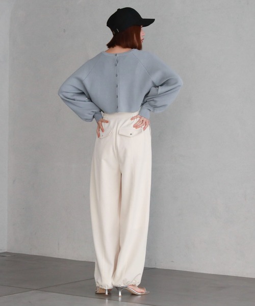 archives（アルシーヴ）の「フロントZIPパラシュートパンツ（その他パンツ・レディース・ブラック/アイボリー/グレー・MEDIUM）」の10枚目の写真