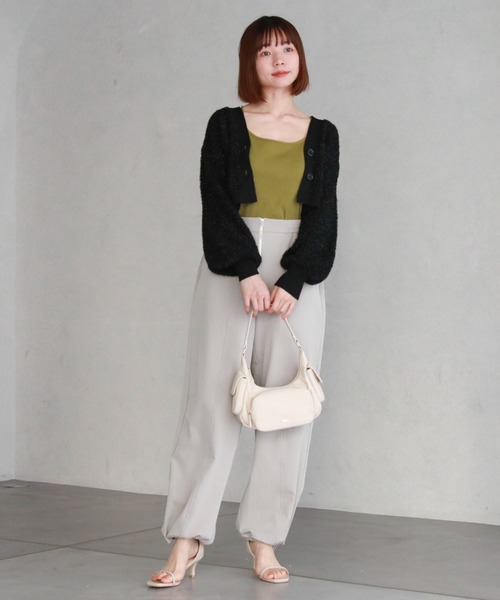 archives（アルシーヴ）の「フロントZIPパラシュートパンツ（その他パンツ・レディース・ブラック/アイボリー/グレー・MEDIUM）」の21枚目の写真