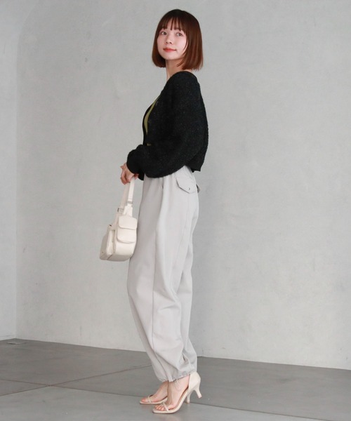 archives（アルシーヴ）の「フロントZIPパラシュートパンツ（その他パンツ・レディース・ブラック/アイボリー/グレー・MEDIUM）」の22枚目の写真