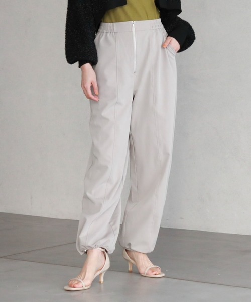 archives（アルシーヴ）の「フロントZIPパラシュートパンツ（その他パンツ・レディース・ブラック/アイボリー/グレー・MEDIUM）」の17枚目の写真