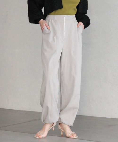 archives（アルシーヴ）の「フロントZIPパラシュートパンツ（その他パンツ・レディース・ブラック/アイボリー/グレー・MEDIUM）」の18枚目の写真