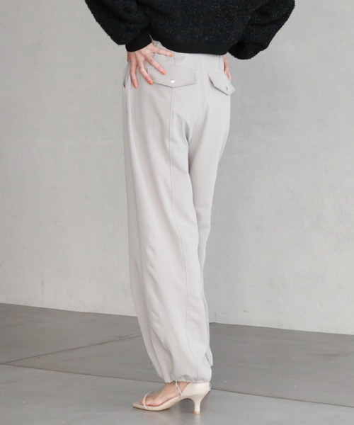 archives（アルシーヴ）の「フロントZIPパラシュートパンツ（その他パンツ・レディース・ブラック/アイボリー/グレー・MEDIUM）」の19枚目の写真