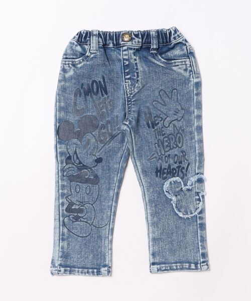 Disney(ディズニー)の「ディズニー デニム ロングパンツ 9204K(デニムパンツ・キッズ・ブラック×レッド・90cm/100cm/120cm/130cm/140cm/110cm)」の10枚目の写真