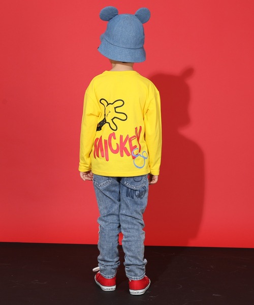 Disney(ディズニー)の「ディズニー デニム ロングパンツ 9204K(デニムパンツ・キッズ・ブラック×レッド・90cm/100cm/120cm/130cm/140cm/110cm)」の5枚目の写真