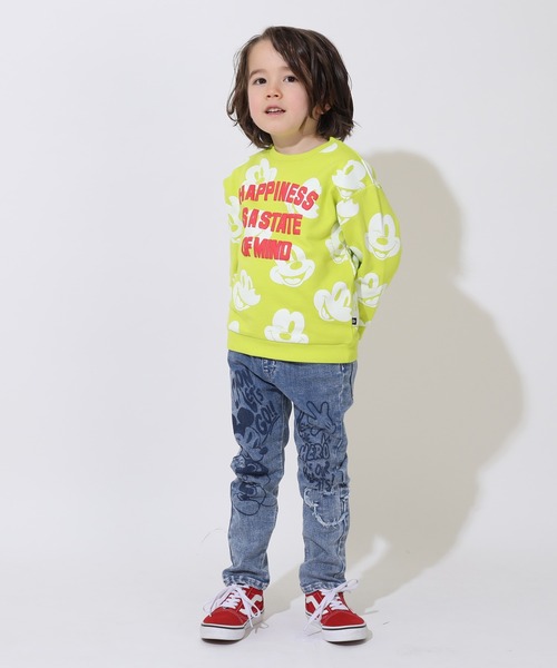 Disney(ディズニー)の「ディズニー デニム ロングパンツ 9204K(デニムパンツ・キッズ・ブラック×レッド・90cm/100cm/120cm/130cm/140cm/110cm)」の16枚目の写真