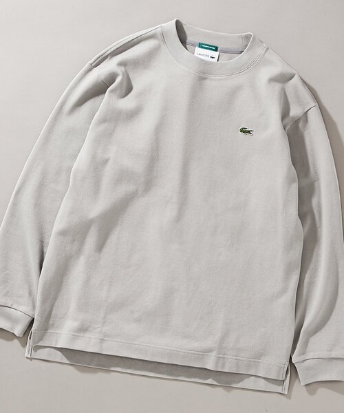 LACOSTE(ラコステ)の「LACOSTE × JS / 別注 ヘビーピケ L/S Tシャツ(Tシャツ/カットソー・メンズ・ブラック系その他/グレー/ベージュ系その他/グリーン系その他・3/4/5)」の3枚目の写真